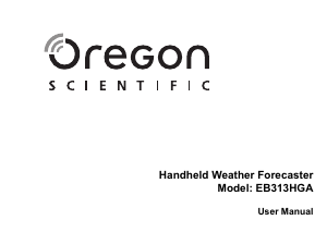 Manual de uso Oregon EB313HGA Estación meteorológica