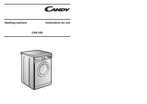 Manual Candy CNA 145-80 Washing Machine