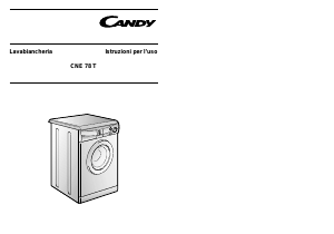 Manuale Candy CNE 78 T Lavatrice