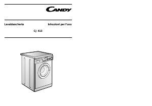 Manuale Candy CJ 463 Lavatrice