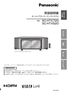 説明書 パナソニック SC-HTX520 ホームシアターシステム