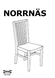 説明書 イケア NORRNAS 椅子