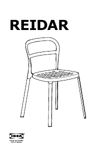 Manuál IKEA REIDAR Židle