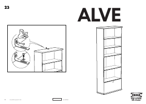 Manuál IKEA ALVE Knihovna