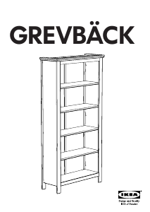 Εγχειρίδιο IKEA GREVBACK Βιβλιοθήκη
