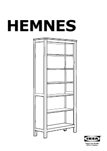 Руководство IKEA HEMNES Книжная полка