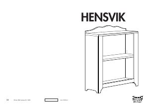 Руководство IKEA HENSVIK Книжная полка
