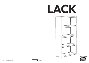 Manual IKEA LACK Bookcase