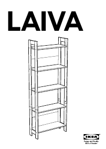 Návod IKEA LAIVA Knižnica