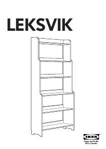 Посібник IKEA LEKSVIK Книжкова шафа