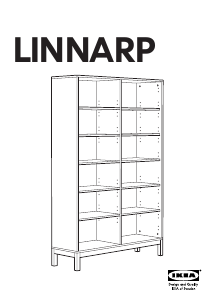 Használati útmutató IKEA LINNARP Könyvszekrény