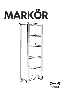 Használati útmutató IKEA MARKOR Könyvszekrény