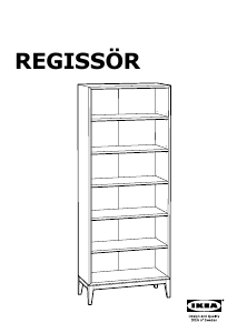 Посібник IKEA REGISSOR Книжкова шафа