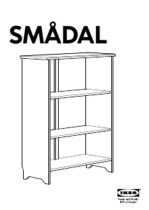 Priručnik IKEA SMADAL Polica za knjige