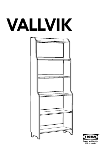 Manual IKEA VALLVIK Bibliotecă