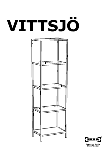 Manuál IKEA VITTSJO Knihovna