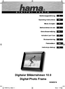 Bruksanvisning Hama 00095219 Premium Pulsar Digital fotoram