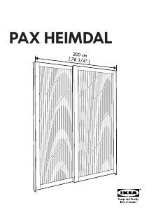 Manual IKEA PAX HEIMDAL Uşă dulap