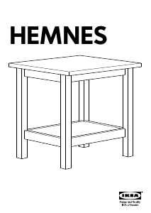 Bruksanvisning IKEA HEMNES (55x55) Kaffebord