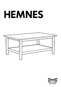 Brugsanvisning IKEA HEMNES (118x75) Sofabord