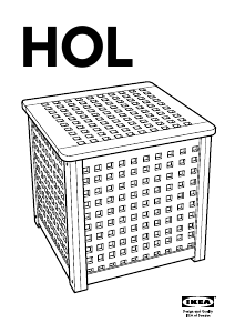 Használati útmutató IKEA HOL (50x50) Dohányzóasztal