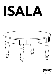 Kasutusjuhend IKEA ISALA Kohvilaud