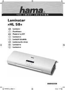 Manuale Hama HL58 Plastificatrice