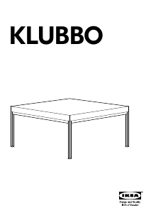 كتيب طاولة قهوة KLUBBO (78x78x37) إيكيا