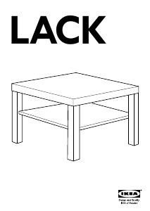 Brugsanvisning IKEA LACK (78x78) Sofabord