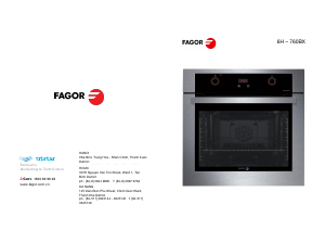 Hướng dẫn sử dụng Fagor 6H-760BX Lò nướng