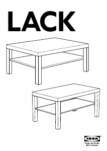 Manual de uso IKEA LACK (90x55) Mesa de centro