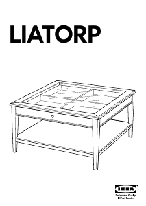 Brugsanvisning IKEA LIATORP Sofabord