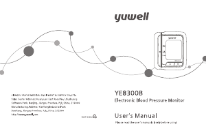 Handleiding Yuwell YE8300B Bloeddrukmeter