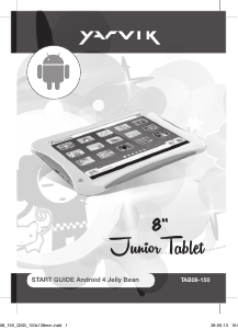 Instrukcja Yarvik Junior TAB08-150 Tablet