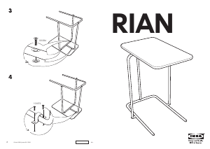 Bruksanvisning IKEA RIAN Kaffebord