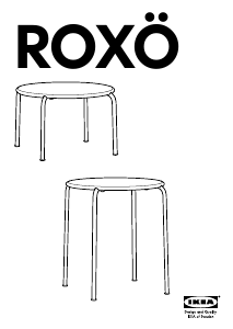 Brugsanvisning IKEA ROXO Sofabord