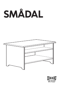 Руководство IKEA SMADAL Кофейный столик