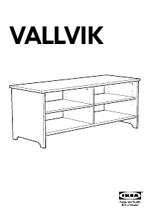 Brugsanvisning IKEA VALLVIK Sofabord