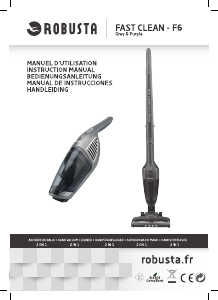 Manual de uso Robusta Fast Clean F6 Aspirador