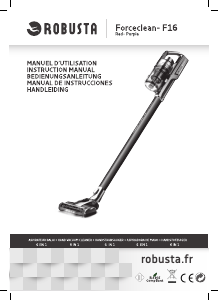 Manual de uso Robusta Forceclean F16 Aspirador