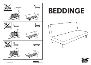 Manual de uso IKEA BEDDINGE Sofá cama