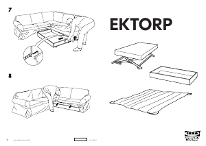 Manual de uso IKEA EKTORP Sofá cama