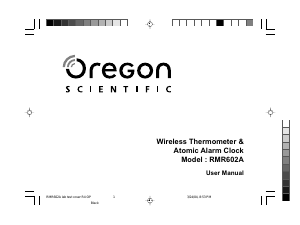 Handleiding Oregon RMR602A Weerstation