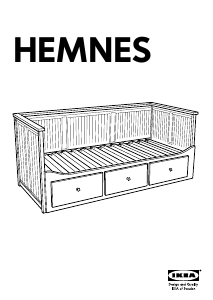 Priročnik IKEA HEMNES Dnevna postelja