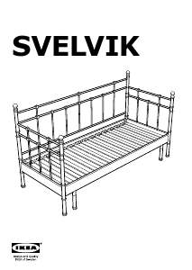 Návod IKEA SVELVIK Rozkladacia posteľ