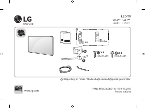 Manual LG 43UJ701V-ZC LED Television