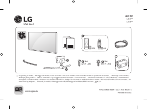 Manuale LG 49LJ624V LED televisore