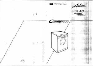 Manuale Candy ACT89ACRIT Lavatrice