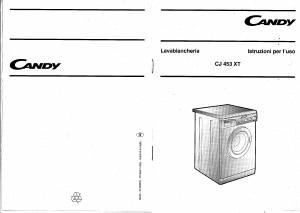 Manuale Candy CJ 453 XT Lavatrice