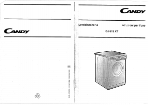 Manuale Candy CJ 613 XT Lavatrice